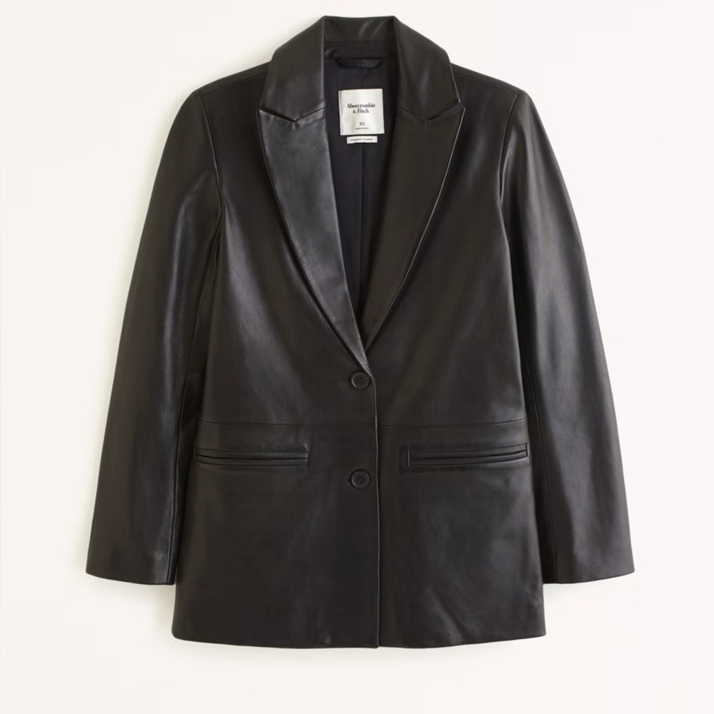 Vegan Leather Blazer